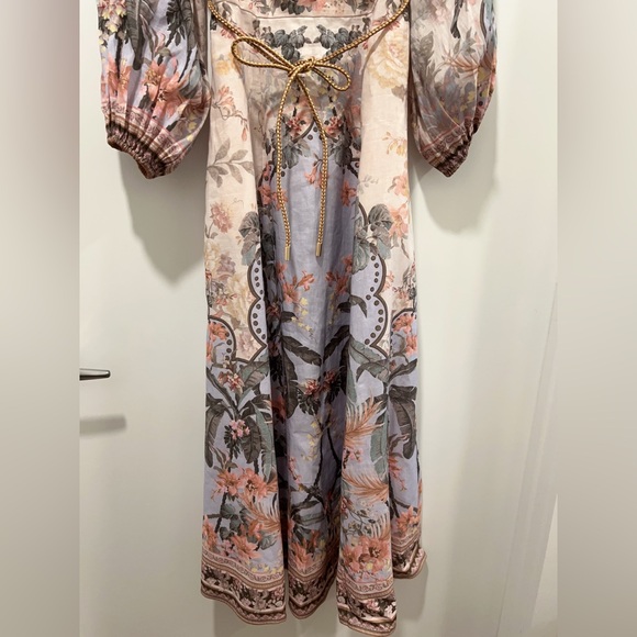 🔥NWT AU0 Zimmermann Wylie Off-The-Shoulder Midi-Dress - Picture 5 of 16